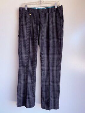 GOLFINO Black Plaid Golf Pants Unisex Size Medium 33